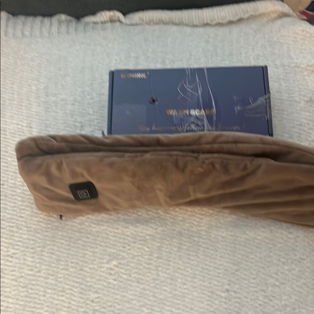 Cozy Brown Heated Scarf